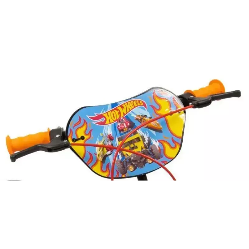 Bicicleta infantil Toimsa 14 polegadas Hot Wheels modelo 1468, rodas de 14 polegadas, quadro em aço, compatível com rodinhas