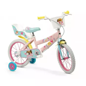 Bicicleta infantil Toimsa 1465 — roda de 16 polegadas, rosa, modelo 1665