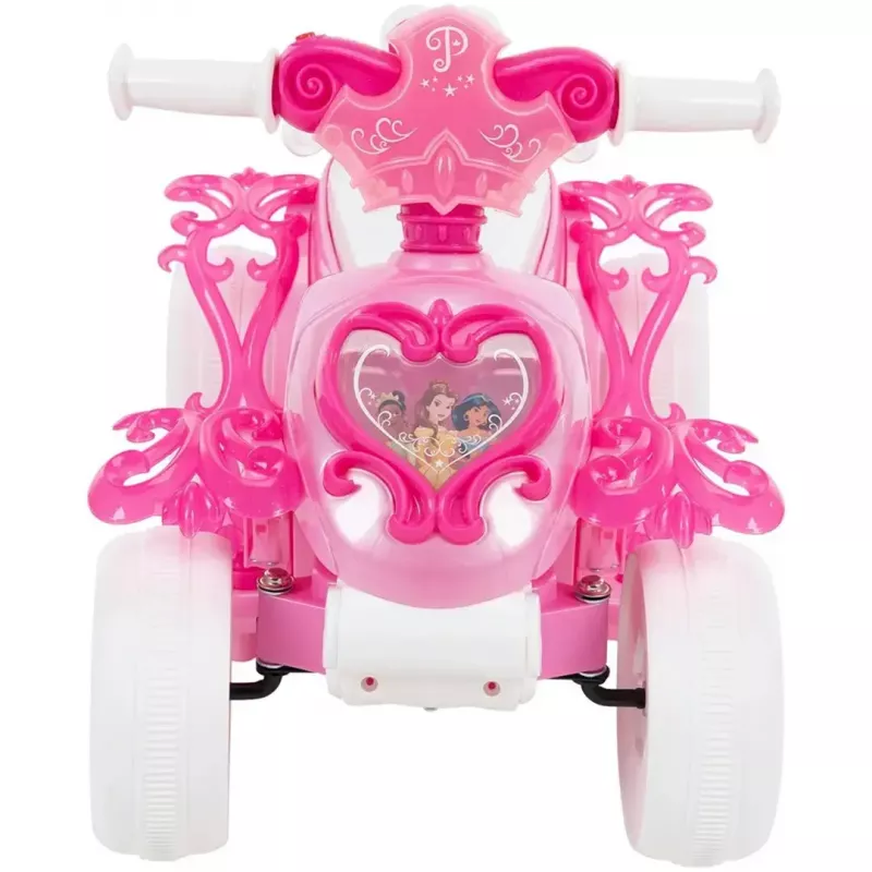 Quad elétrico infantil com assento HUFFY 19055W bateria 6V rosa