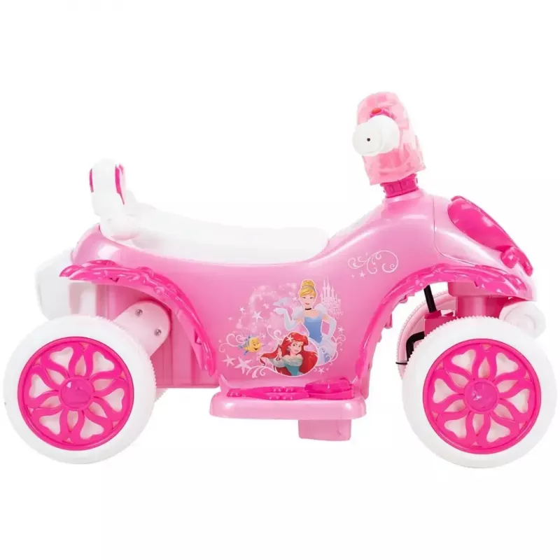 Quad elétrico infantil com assento HUFFY 19055W bateria 6V rosa