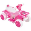 Quad elétrico infantil com assento HUFFY 19055W bateria 6V rosa