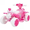 Quad elétrico infantil com assento HUFFY 19055W bateria 6V rosa