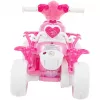 Quad elétrico infantil com assento HUFFY 19055W bateria 6V rosa