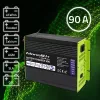 Carregador de bateria QOLTEC 51919 90A 12V para LiFePO4 AGM GEL SLA