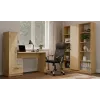 Conjunto secretária e estante top e shop COSMO Oak Artisan — tampo 115×50 cm, largura 1430 mm, altura 1400 mm, profundidade 500 mm, 1 gaveta