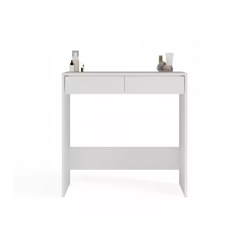 Secretária top e shop MARINA 2S, branco, aglomerado, 810×500×800 mm, 2 gavetas, tampo laminado