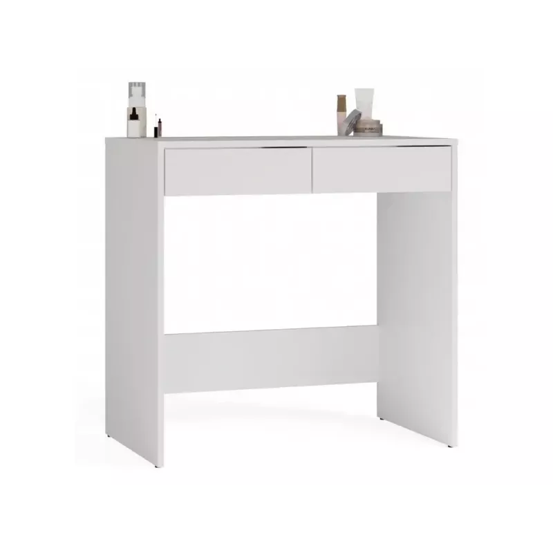 Secretária top e shop MARINA 2S, branco, aglomerado, 810×500×800 mm, 2 gavetas, tampo laminado