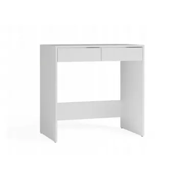 Secretária top e shop MARINA 2S, branco, aglomerado, 810×500×800 mm, 2 gavetas, tampo laminado