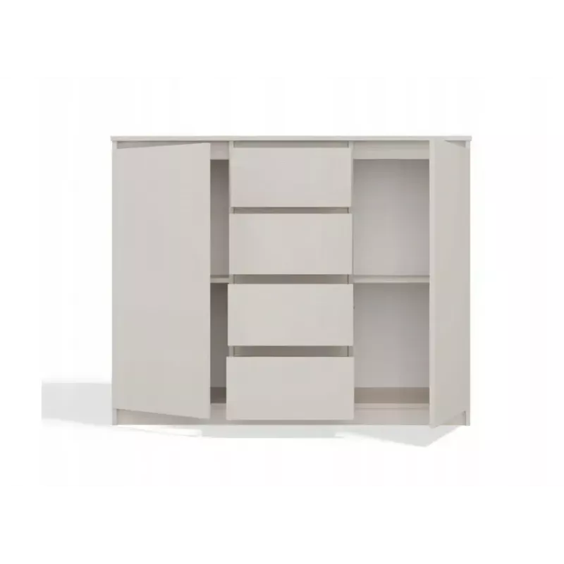 Cómoda com 2 portas e 4 gavetas TOP E SHOP M-MP-K-MAL-2D4S/120-KASZ, caxemira, 120×40×97 cm, aglomerado