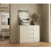 Cómoda com 2 portas e 4 gavetas TOP E SHOP M-MP-K-MAL-2D4S/120-KASZ, caxemira, 120×40×97 cm, aglomerado
