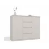 Cómoda com 2 portas e 4 gavetas TOP E SHOP M-MP-K-MAL-2D4S/120-KASZ, caxemira, 120×40×97 cm, aglomerado