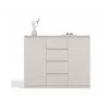 Cómoda com 2 portas e 4 gavetas TOP E SHOP M-MP-K-MAL-2D4S/120-KASZ, caxemira, 120×40×97 cm, aglomerado