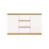 Cómoda top e shop ARTISAN 2 portas 3 gavetas, 1200×400×750 mm, branco, aglomerado