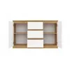 Cómoda top e shop ARTISAN 2 portas 3 gavetas, 1200×400×750 mm, branco, aglomerado
