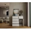 Cómoda top e shop MALWA 1D5S, 5 gavetas, 1 porta de abrir, branco, 1000×400×930 mm, aglomerado