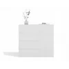Cómoda top e shop MALWA 1D5S, 5 gavetas, 1 porta de abrir, branco, 1000×400×930 mm, aglomerado