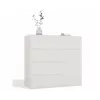 Cómoda top e shop MALWA 1D5S, 5 gavetas, 1 porta de abrir, branco, 1000×400×930 mm, aglomerado