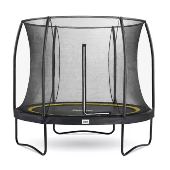 Trampolim redondo de superfície Salta 5074A — para exterior, 48 molas, 3 pernas, rede de segurança, carga máx. 100 kg