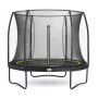Trampolim redondo de superfície Salta 5074A — para exterior, 48 molas, 3 pernas, rede de segurança, carga máx. 100 kg