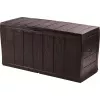 Caixa de arrumação Keter Sherwood retangular resina castanho 270L 1170mm