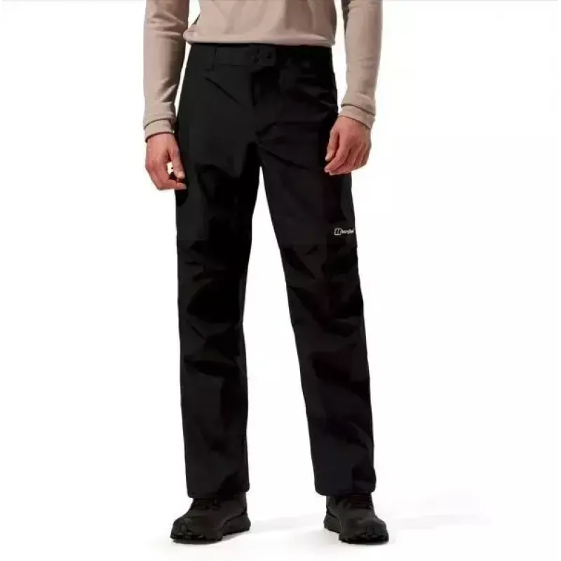 Casaco de homem Berghaus Deluge Pro 3.0, tamanho M, preto + calças sobreponíveis Berghaus Hillwalker, tamanho M, preto
