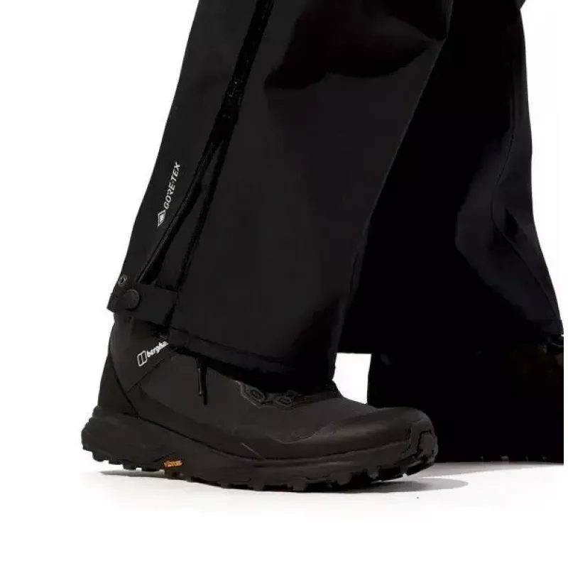 Casaco de homem Berghaus Deluge Pro 3.0, tamanho M, preto + calças sobreponíveis Berghaus Hillwalker, tamanho M, preto