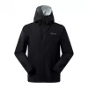 Casaco de homem Berghaus Deluge Pro 3.0, tamanho M, preto + calças sobreponíveis Berghaus Hillwalker, tamanho M, preto