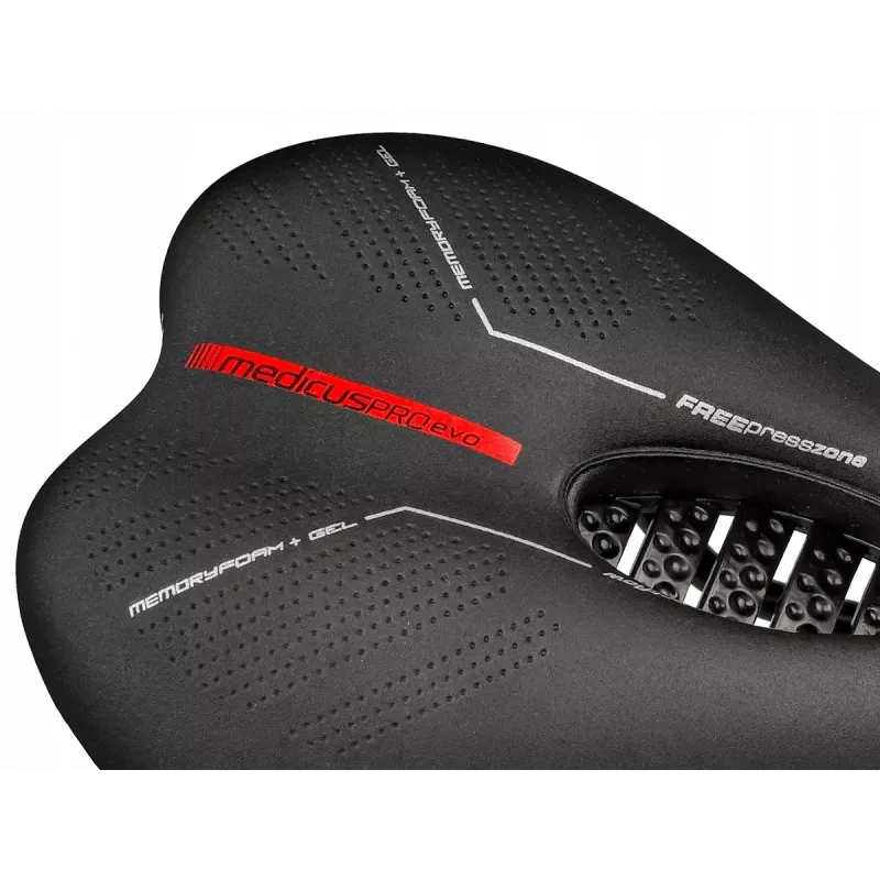 Sela de bicicleta Wittkop Medicus PROevo 7.0 — design ergonómico de conforto para BTT