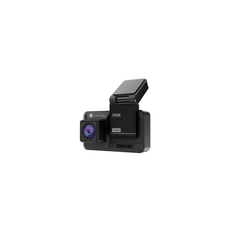 Dashcam Navitel R480 2K, câmara dupla, Quad HD 2560×1440, grande angular 160°, IPS 2 polegadas, MicroSD até 256 GB, bateria recarregável, preto