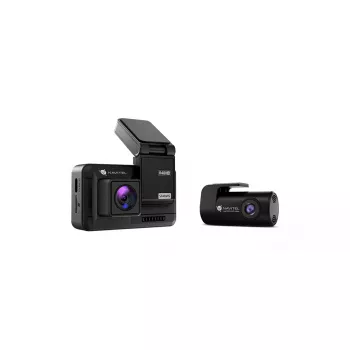 Dashcam Navitel R480 2K, câmara dupla, Quad HD 2560×1440, grande angular 160°, IPS 2 polegadas, MicroSD até 256 GB, bateria recarregável, preto