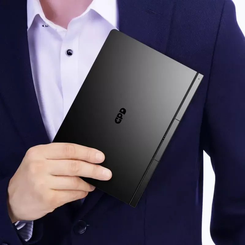 GPD Pocket 4 Portátil — AMD Ryzen 7 8840U, 8 polegadas WQXGA 2560×1600 144Hz Touch, 16GB DDR5, 1TB NVMe, Radeon 780M, Windows 11, LAN, FPR, Grafite