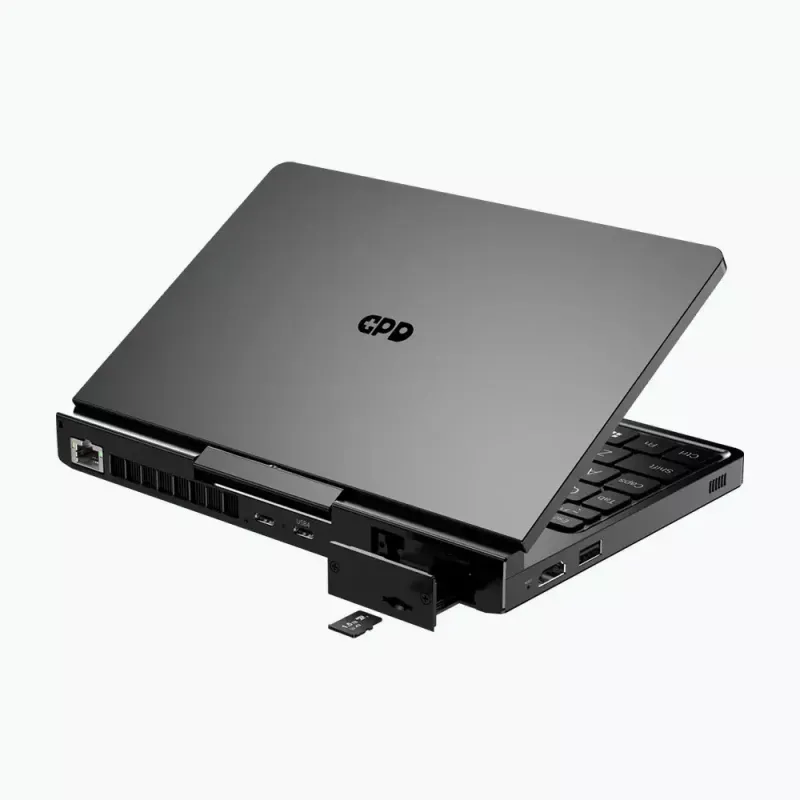 GPD Pocket 4 Portátil — AMD Ryzen 7 8840U, 8 polegadas WQXGA 2560×1600 144Hz Touch, 16GB DDR5, 1TB NVMe, Radeon 780M, Windows 11, LAN, FPR, Grafite