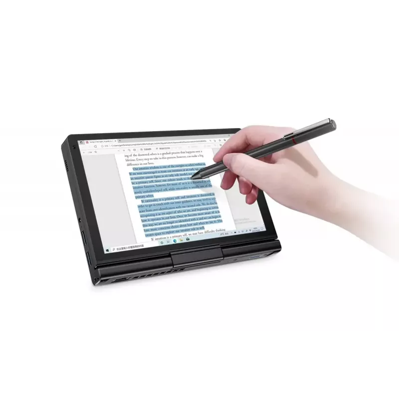 Portátil GPD Pocket 3K1 — 8 polegadas Ecrã tátil WUXGA, Intel i3-1125G4, 16GB RAM, 512GB NVMe, Win 11, LAN, HDMI, BT 5.3