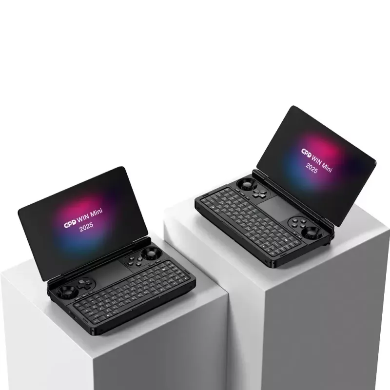 Portátil GPD WinMini HX370 — 7 polegadas FHD 120Hz Touch, AMD Ryzen AI 9 HX370, 32GB DDR5, 2TB NVMe, Radeon 890M, Win 11, Preto