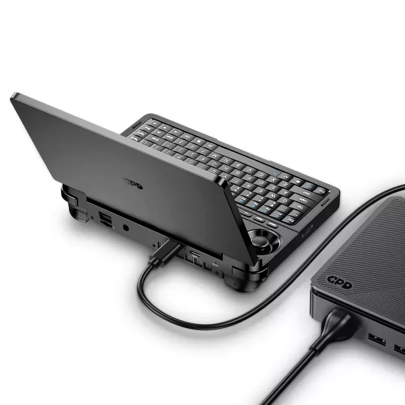 Portátil GPD WinMini HX370 — 7 polegadas FHD 120Hz Touch, AMD Ryzen AI 9 HX370, 32GB DDR5, 2TB NVMe, Radeon 890M, Win 11, Preto