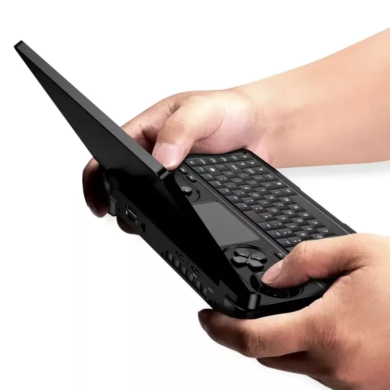 Portátil GPD WinMini HX370 — 7 polegadas FHD 120Hz Touch, AMD Ryzen AI 9 HX370, 32GB DDR5, 2TB NVMe, Radeon 890M, Win 11, Preto