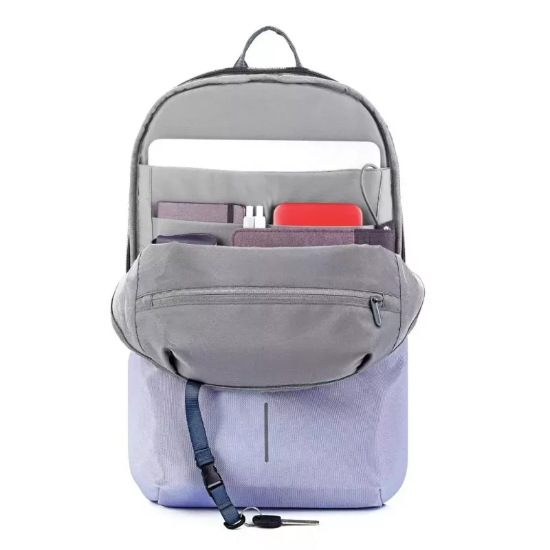 Mochila antifurto XDDESIGN Bobby Soft – cinzento lavanda, mochila urbana antifurto P705.992