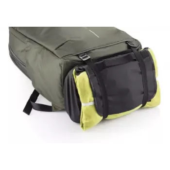 Mochila de viagem XD-Design Bobby Explore verde em polietileno tereftalato PET