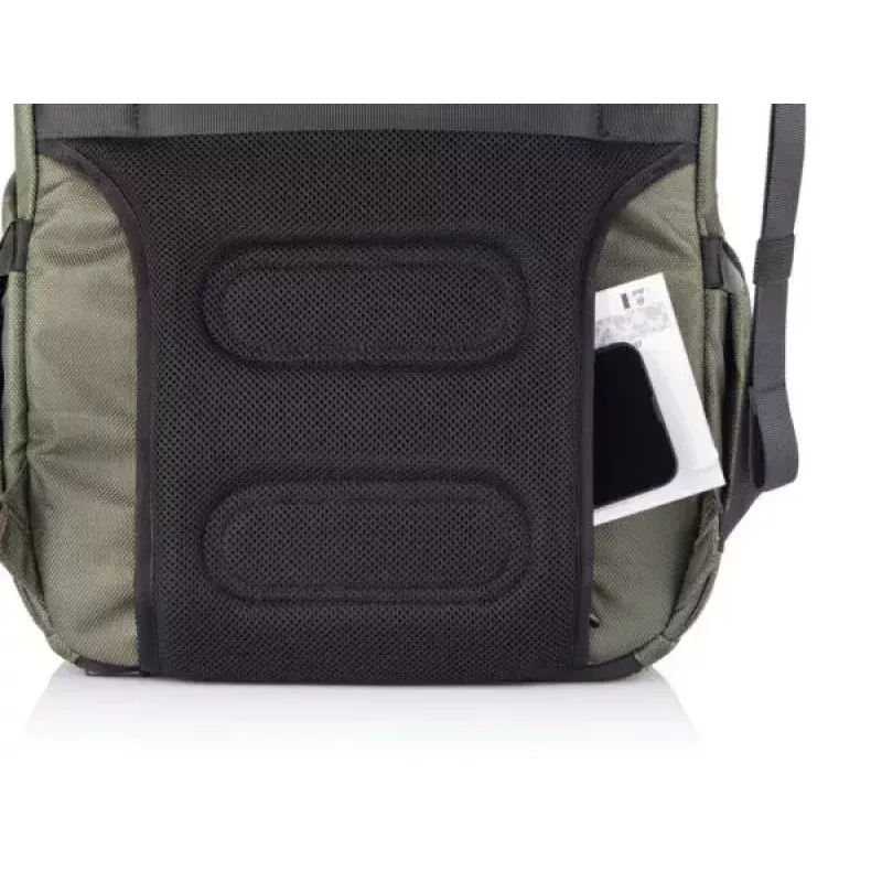 Mochila de viagem XD-Design Bobby Explore verde em polietileno tereftalato PET