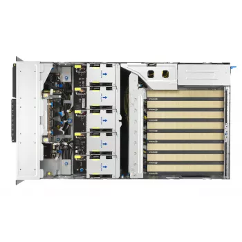 Servidor em rack ASUS ESC8000A-E13P (4U) — LGA 6096, AMD EPYC, até 3 TB DDR5, 24 DIMM, fonte de alimentação 3200W, 10GbE