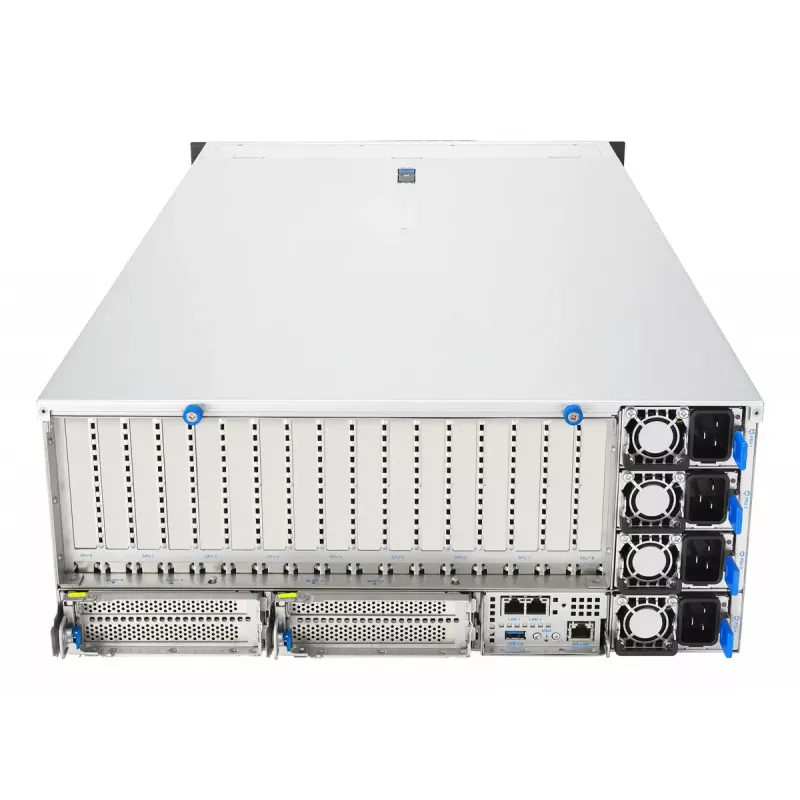 Servidor em rack ASUS ESC8000A-E13P (4U) — LGA 6096, AMD EPYC, até 3 TB DDR5, 24 DIMM, fonte de alimentação 3200W, 10GbE