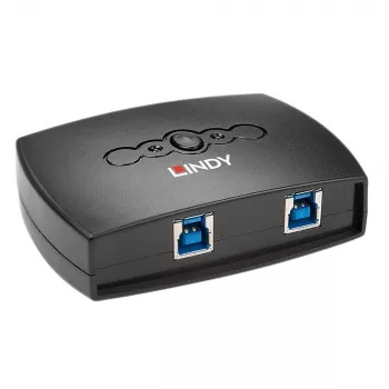 Comutador Lindy USB 3.0 de 2 portas