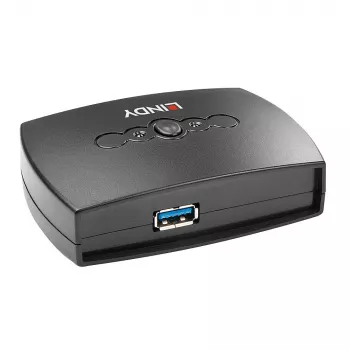 Comutador Lindy USB 3.0 de 2 portas