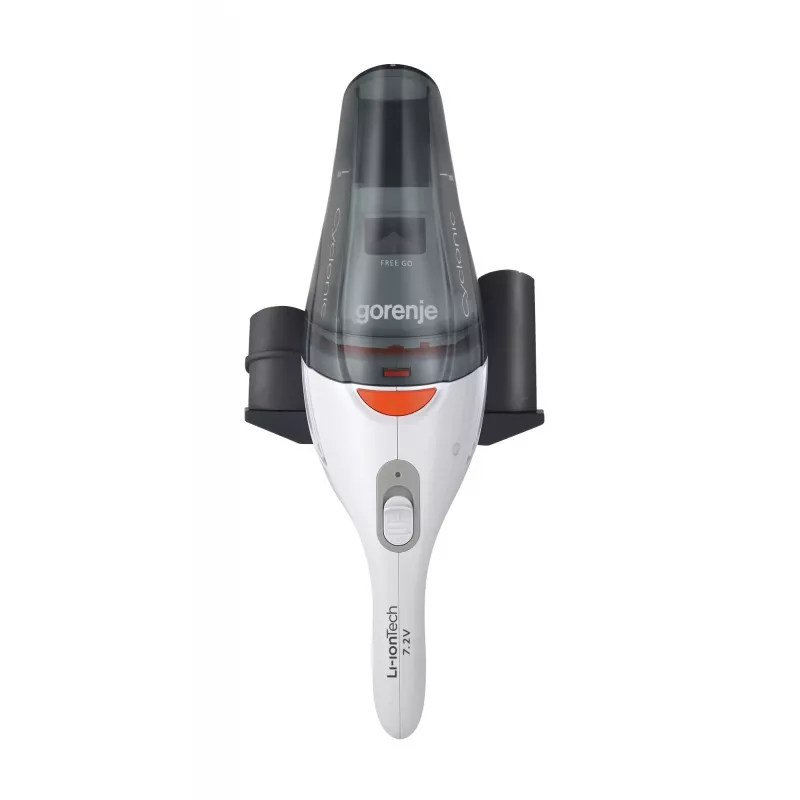 Aspirador de mão Gorenje MVC72FW preto, branco sem saco
