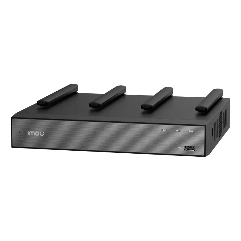 Gravador de vídeo em rede IMOU N110W - NVR Wi-Fi 6 de 10 canais, máx. 2592x1944, Wi-Fi dual band, disco rígido SATA até 16 TB, Ethernet 10/100, preto