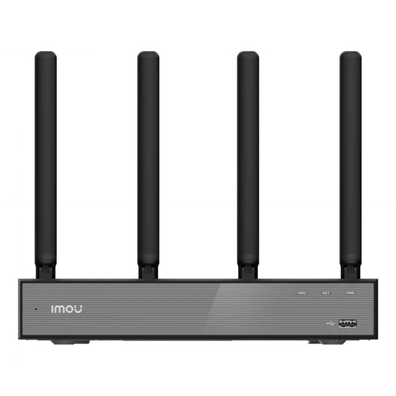 Gravador de vídeo em rede IMOU N110W - NVR Wi-Fi 6 de 10 canais, máx. 2592x1944, Wi-Fi dual band, disco rígido SATA até 16 TB, Ethernet 10/100, preto