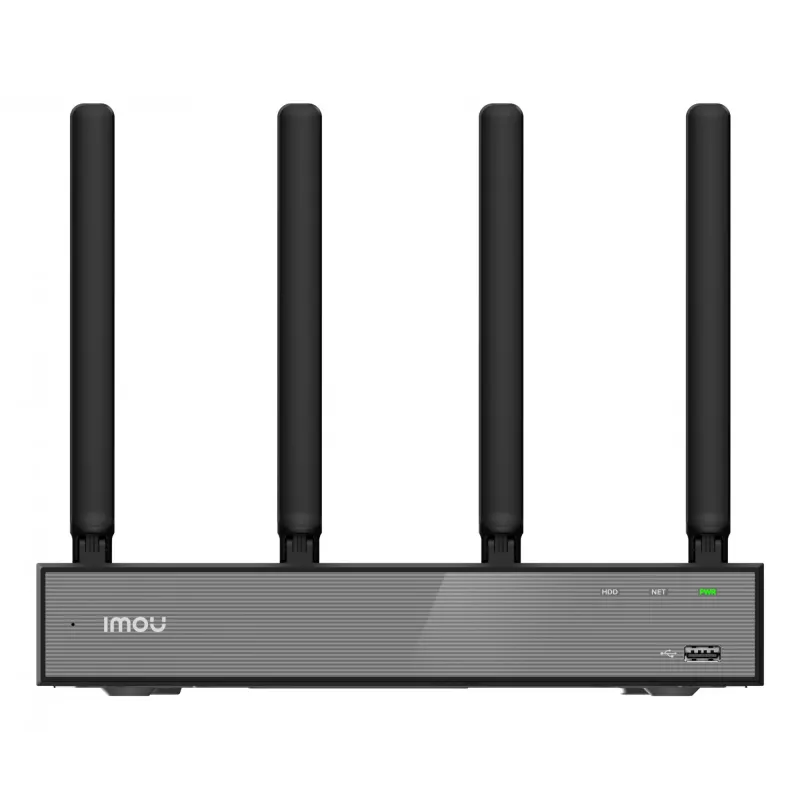 Gravador de vídeo em rede IMOU N110W - NVR Wi-Fi 6 de 10 canais, máx. 2592x1944, Wi-Fi dual band, disco rígido SATA até 16 TB, Ethernet 10/100, preto