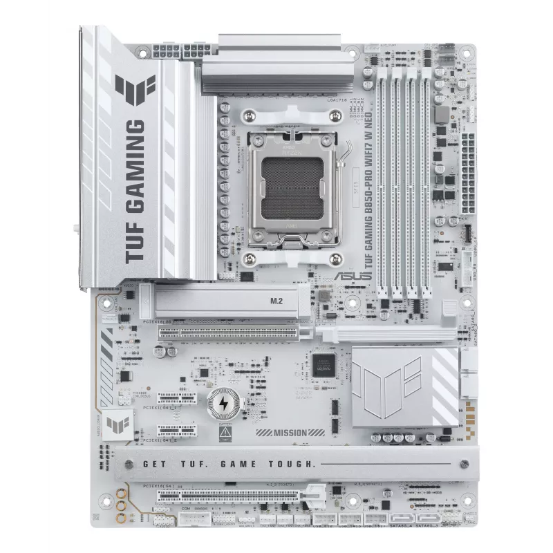 Placa-mãe ASUS TUF GAMING B850‑PRO WIFI7 W NEO — AMD B850, socket AM5, ATX, DDR5, Wi‑Fi 7, 2,5GbE