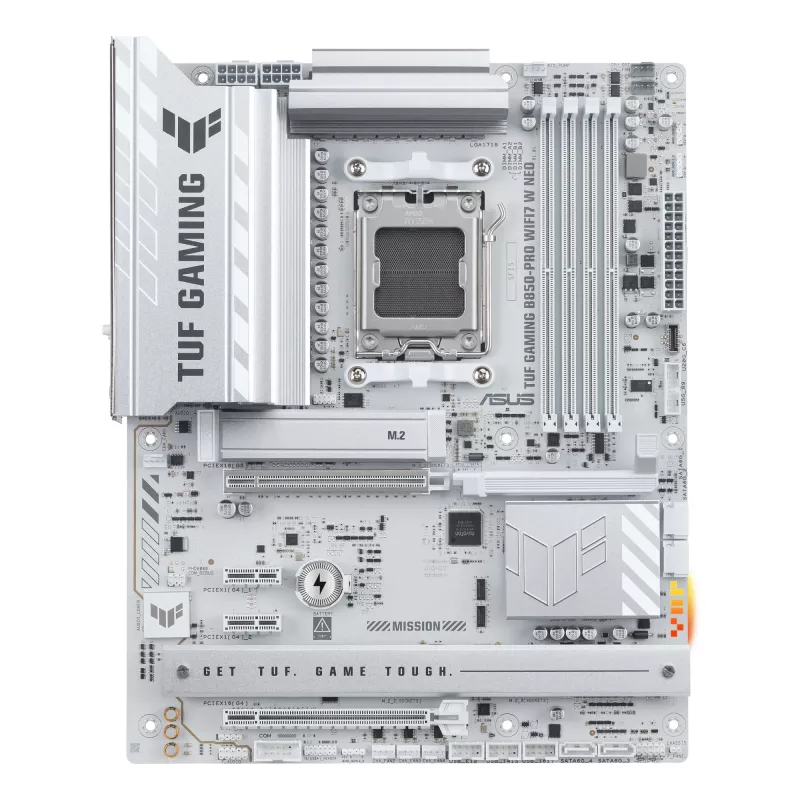 Placa-mãe ASUS TUF GAMING B850‑PRO WIFI7 W NEO — AMD B850, socket AM5, ATX, DDR5, Wi‑Fi 7, 2,5GbE