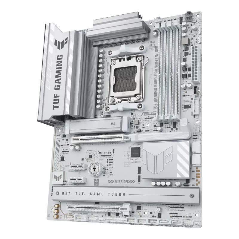 Placa-mãe ASUS TUF GAMING B850‑PRO WIFI7 W NEO — AMD B850, socket AM5, ATX, DDR5, Wi‑Fi 7, 2,5GbE
